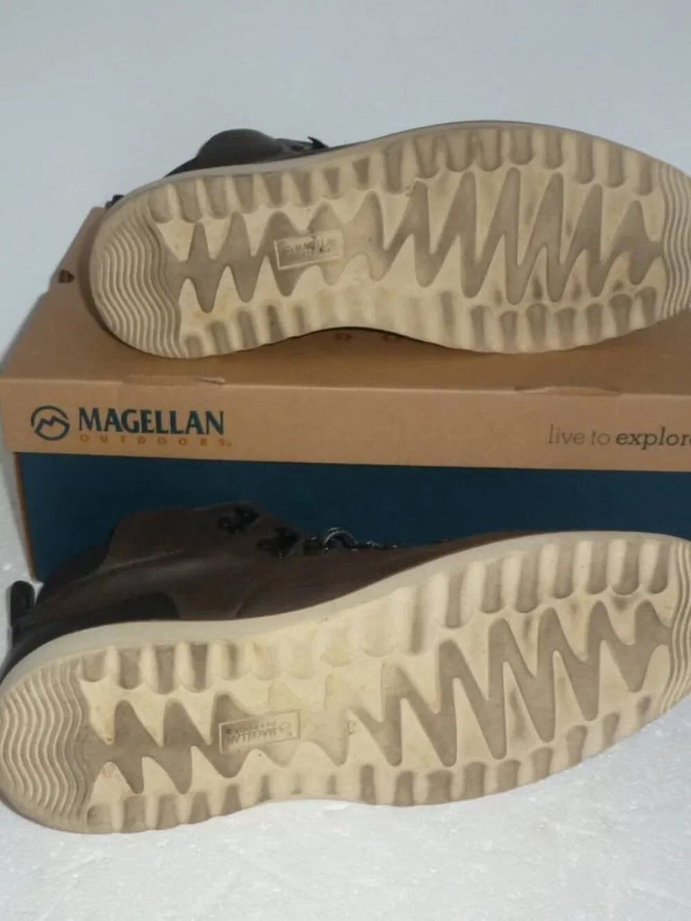 Magellan Outdoors - Brown Lace-Up Ankle Boots - Men SZ 10.5